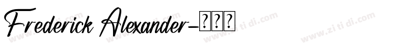 Frederick Alexander字体转换